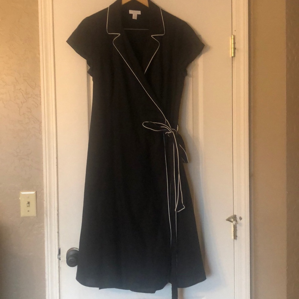 Black wrap dress